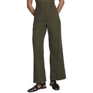 Spanx® Womens  Cropped Wide Leg Pant, Green